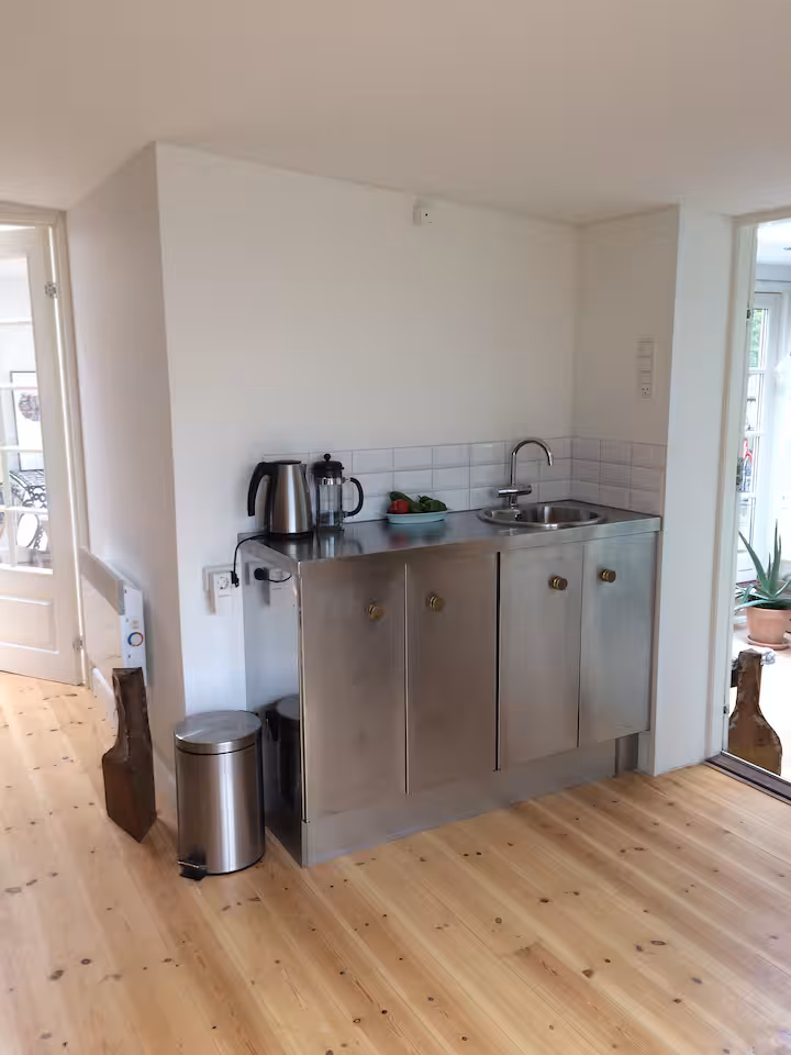 Charming town house, Living room and kitchen